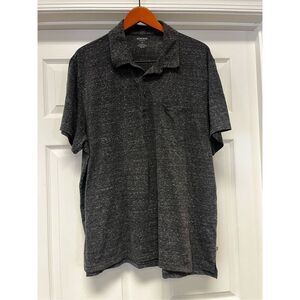 Bonobos Dark Gray Space Dye Super Soft Polo Shirt sz XXL NWOT